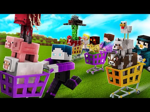 WER KANN MEHR MINECRAFT MONSTER FINDEN? (2v2v2 FORCE MONSTER BATTLE)