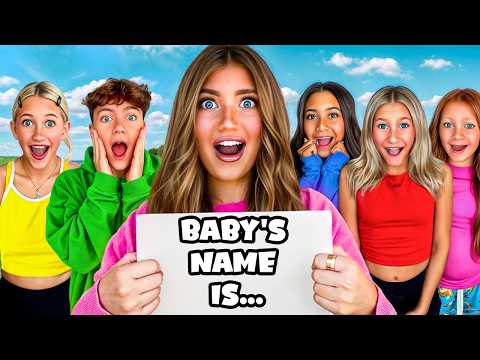 TELLiNG MY 16 SiBLiNGS MY BABY'S NAME! *Her Name Reveal*