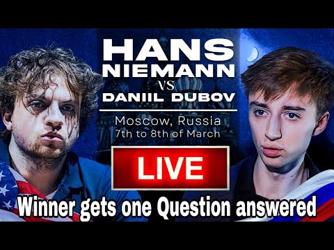 Hans Niemann vs Daniil Dubov | Muscow, Russia | Blitz Games Live | Levitov Chess