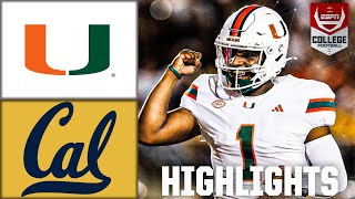 Miami Hurricanes vs. California Golden Bears | Full Game Highlights | ESPN College Football