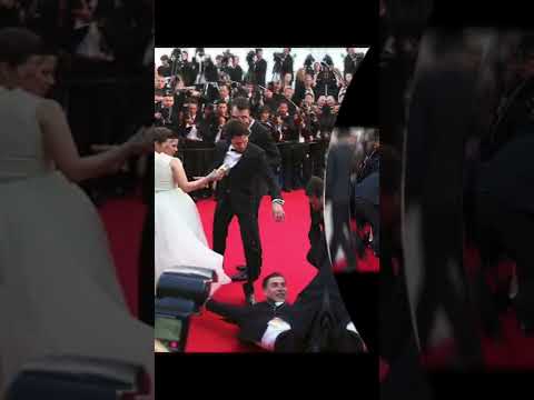 Man dives under America Ferrera’s dress at Cannes!!!🤯#shorts #cannes #cannes2022 #omg #wtf