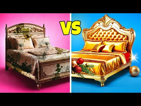 Built SECRET BEDROOM for Christmas! Food Hacks & Relationship Struggles