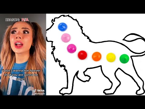 *60 Minutes*🎨 Text To Speech 🎨 ASMR Satisfying Art || @Bailey Spinn || POVs Tiktok Compilations 2024