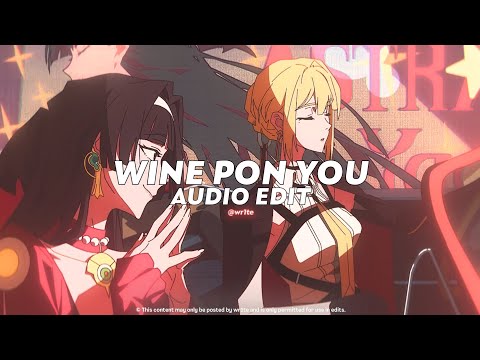 wine pon you (tiktok version) || doja cat [ edit audio ]