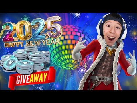 LIVE - FORTNITE NEW YEARS EVENT! V-BUCKS GIVEAWAY! (NEW)