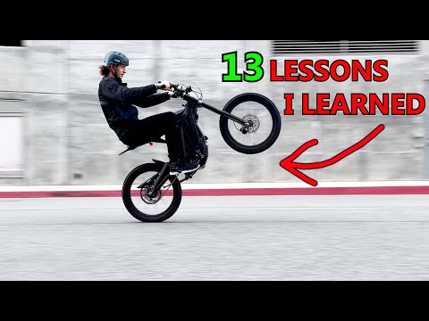 How to Wheelie your Sur Ron without Crashing (tips for beginners)