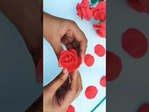 DIY Red Rose with Clay Stunning Polymer Clay Floral Art | #ClayArt #CreativeDIY