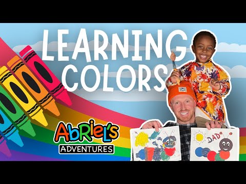 Come on a COLOR ADVENTURE! Ab Learns How to Mix Primary Colors!