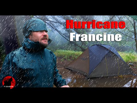 Hurricane Francine Attacks the Mountains - Extreme Wind Overnight Storm Camp