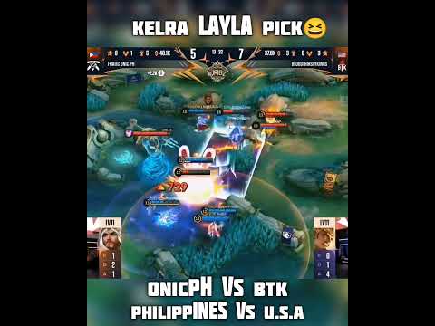 Kelra Surprised Layla Pick 😆ONICPH vs BTK #mobilelegends #mlbb #onicesports #onicph#mobazane