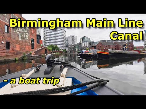 Boat trip on the Birmingham Main Line Canal, May 2024