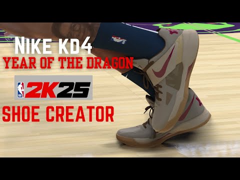 NIKE KD4 " YEAR OF THE DRAGON" NBA2K25 SHOE CREATOR