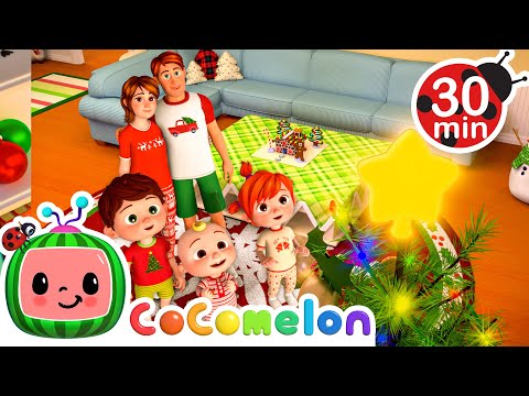 Twinkle Twinkle Christmas Star🎄| Cocomelon | Kids Cartoons & Nursery Rhymes | Moonbug Kids