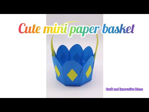 Handmade paper basket//very easy and creative 👌//paper craft 😍 #diy #youtube #craft #trending #viral