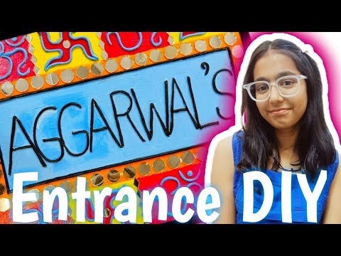 Nameplate making at home| How to make Nameplate at home|DIY Home Decor|नये घर के लिए बनाया नेमप्लेट