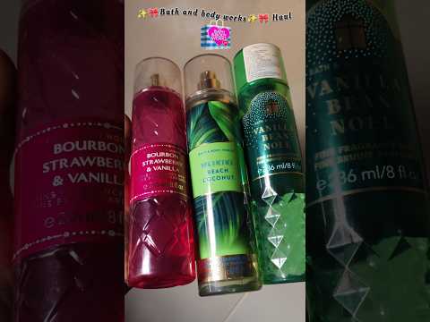 Bath and body works body mist haul ✨💕| bath and body works haul #shorts #shortsfeed #short #ytshorts