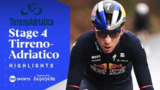 COMES OUT OF NOWHERE! 💨 | Men's Stage 4 Tirreno-Adriatico 2025 Race Highlights | TNT Sports Cycling