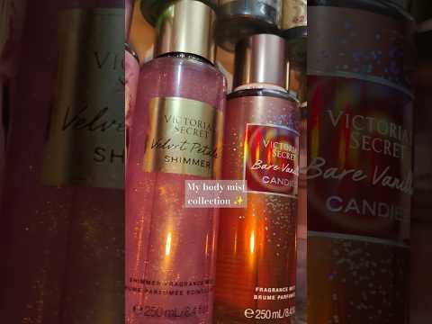 My entire body mist collection ✨🎀| bath and body works body mist| victoria's secret body mist#shorts