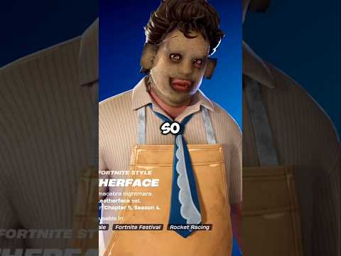 NEW LEATHERFACE SKIN & EMOTE INGAME!!👀🔥 #shorts #fortnite