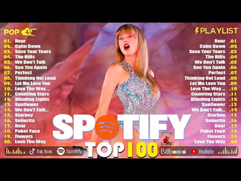 公告牌热 100 | Adele, Maroon 5, Bilie Eilish, Taylor Swift, Sam Smith, Dualipa | 流行歌曲 2025