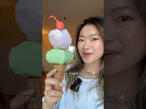 Paper ice cream tutorial 🍦