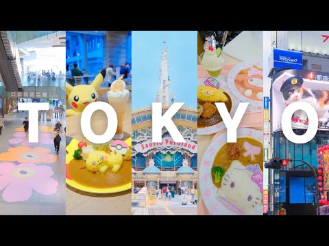 4 Days in Tokyo travel vlog - Pokemon cafe, Sanrio Puroland, shopping, restaurants, cafes