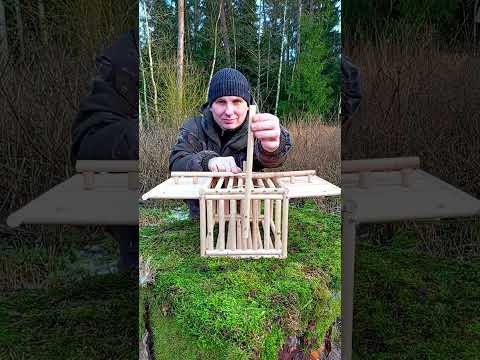 A TRAP WITH YOUR OWN HANDS  #woodworking #trapping #wood