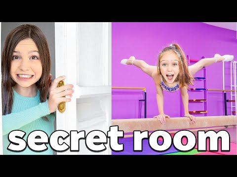 I Built a SECRET GYMNASTICS ROOM and Hid it From My Daughter