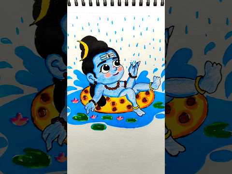 cute bholenath drawing#shorts_ #ytshort #shorts #mahadev #bholenath #savan_somvar #trending #drawing