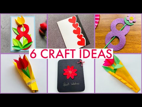 6 Women's Day Special Craft Ideas | Women's Day Card | International Women's Day 2025