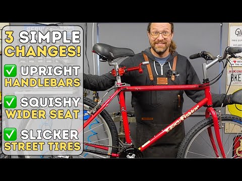 They GAVE UP on it! 😫 I made it GREAT AGAIN! 🤑 EZ DIY Comfort Bike Conversion from an old MTB.