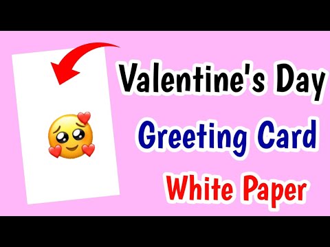 How to make valentine's day card / Valentines day greeting card / Valentine day card kaise banaye