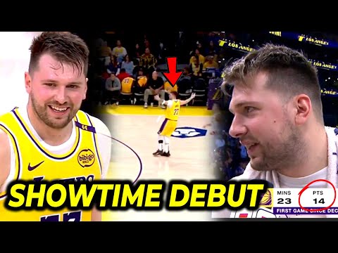 Luka Doncic Lakers DEBUT, SHOWTIME parang D.Wade-LeBron! | Clarkson vs Luka