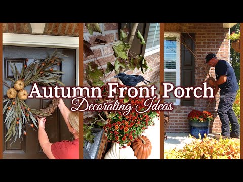 AUTUMN FRONT PORCH || DIY Fall Wreath || Fall Decorating Ideas