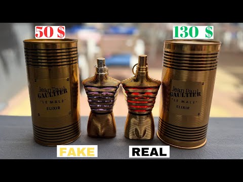 Fake vs Real Jean Paul Gaultier Le Male Elixir Perfume