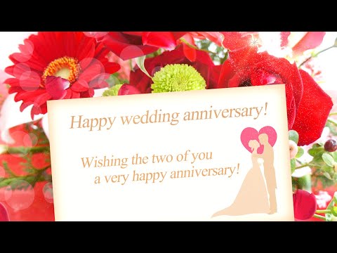 Congratulations on your wedding anniversary card！