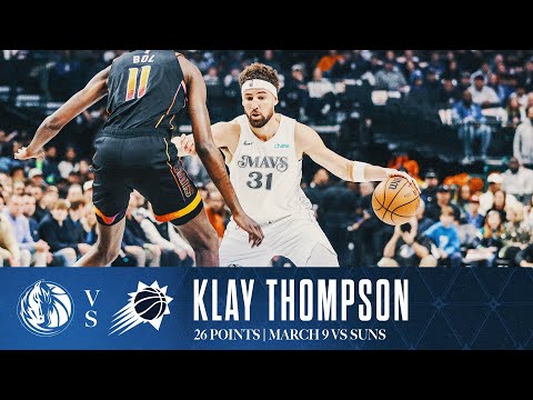 Klay Thompson (26 Points) Highlights vs. Phoenix Suns | March 9, 2025