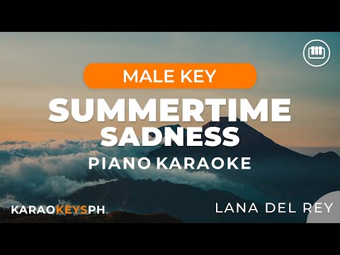 Summertime Sadness - Lana Del Rey (Male Key - Piano Karaoke)