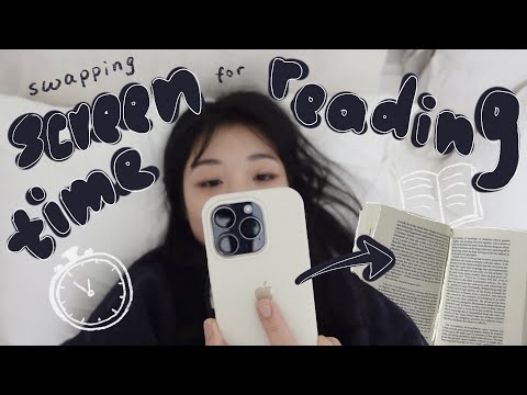 swapping screen time for reading 📚 how to read more when you don't have time to read