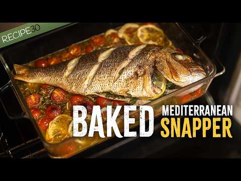 Whole Mediterranean Snapper with Tomatoes and Garlic