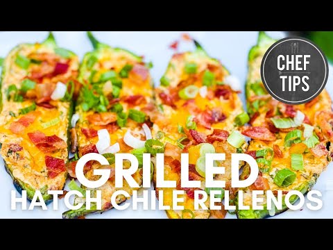 Grilled Hatch Chile Relleno Recipe - Grilled Stuffed Peppers - Chef Tips