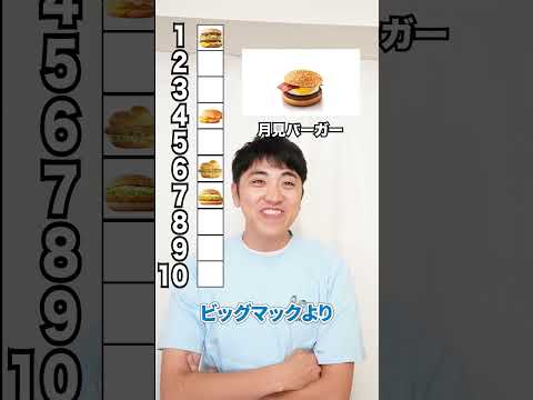 【アドリブで】マクドナルドの人気ランキングをマック大好き人間に聞いたら...www　funny video 😂😂😂　#shorts