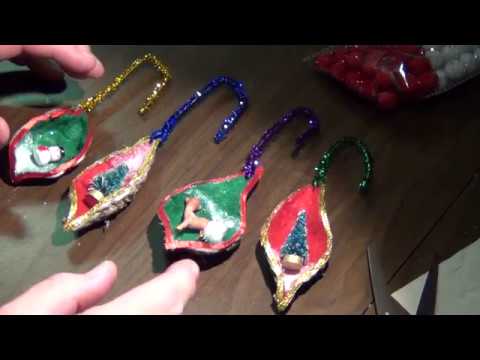 Milkweed Pod Christmas Ornaments