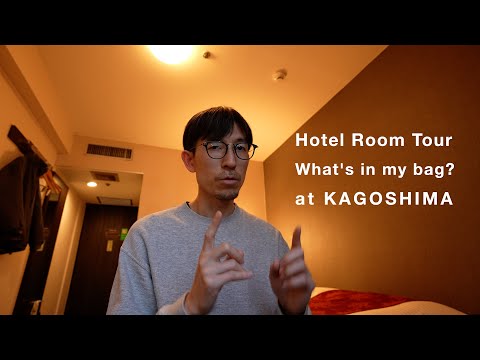 Minimalist travel packing and hotel room tour