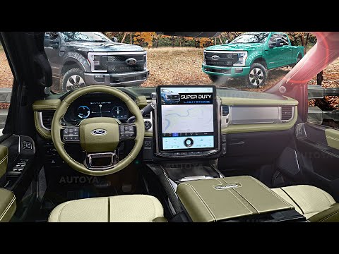 2025 Ford Super Duty Lightning - INTERIOR of All-Electric F-250 or F-350