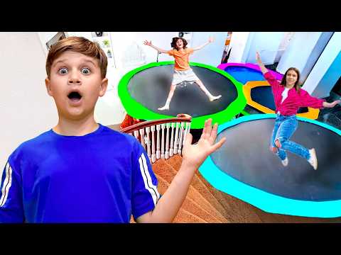 Roma turned House Into a TRAMPOLINE PARK!