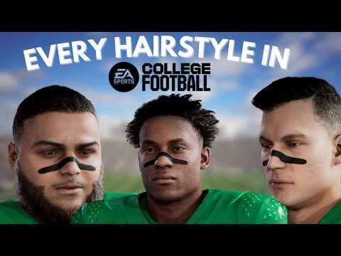 Every Hairstyle In College Football 25