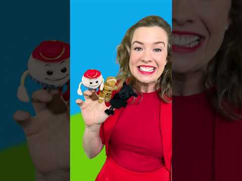 Can you name these 5 finger puppets? Nursery rhymes inside a nursery rhyme… 🌟 #shorts #kidssongs