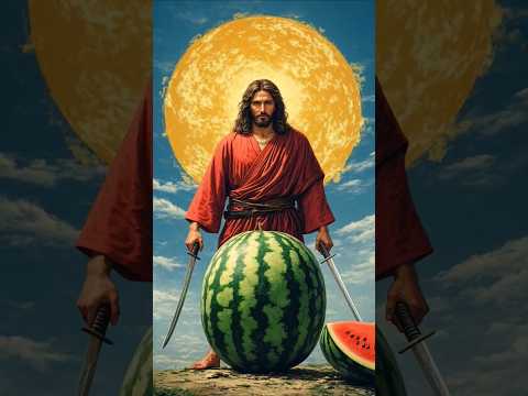 Jesus, a huge water mellon ✝️ #deus #oracäopoderosa #fé #jesus #jesuschrist #fe