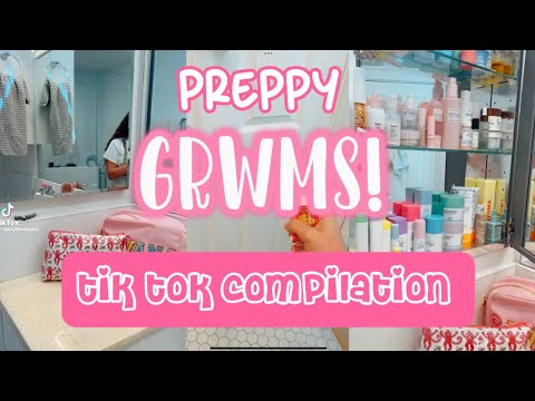 preppy grwms! !  | tiktok compilation | 🫶🏽🩷🛍️🫧 | tysm for 200!! | 🩷🩷🩷🩷 | sub!